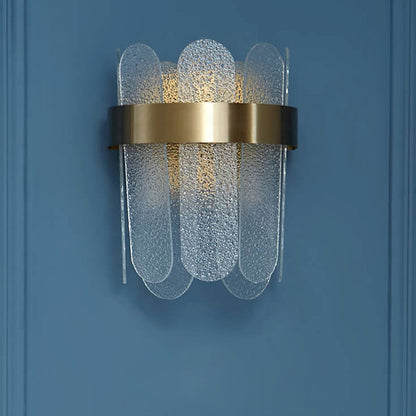 Light Glass Combination Design 2-Light Wall Sconce Lamp