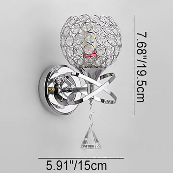 Creative Crystal Ball 1- Light Wall Sconce Lamp