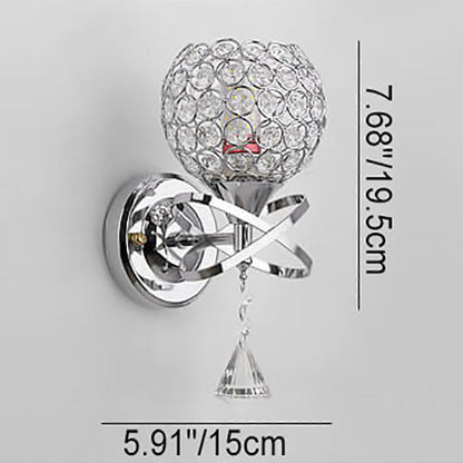 Creative Crystal Ball 1- Light Wall Sconce Lamp