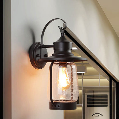 Bubble 1-Light Outdoor Waterproof Patio Wall Sconce Lamp