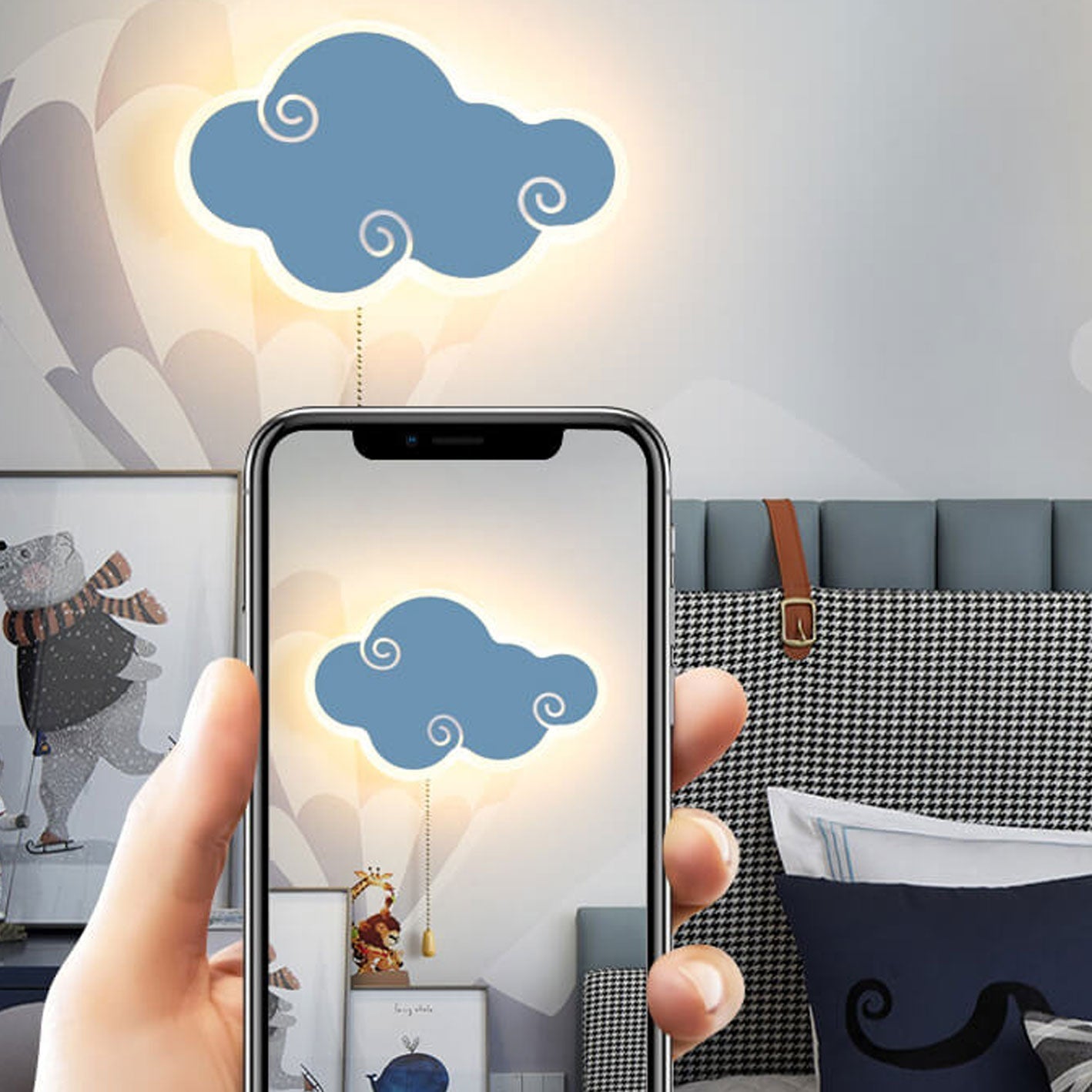 Nordic Simple Cloud Cartoon Design LED Wall Sconce Lamp