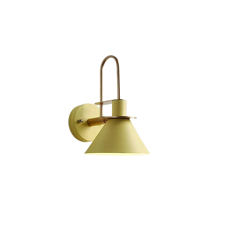 Scandinavian Macaron Horn Iron 1-Light Wall Sconce Lamp
