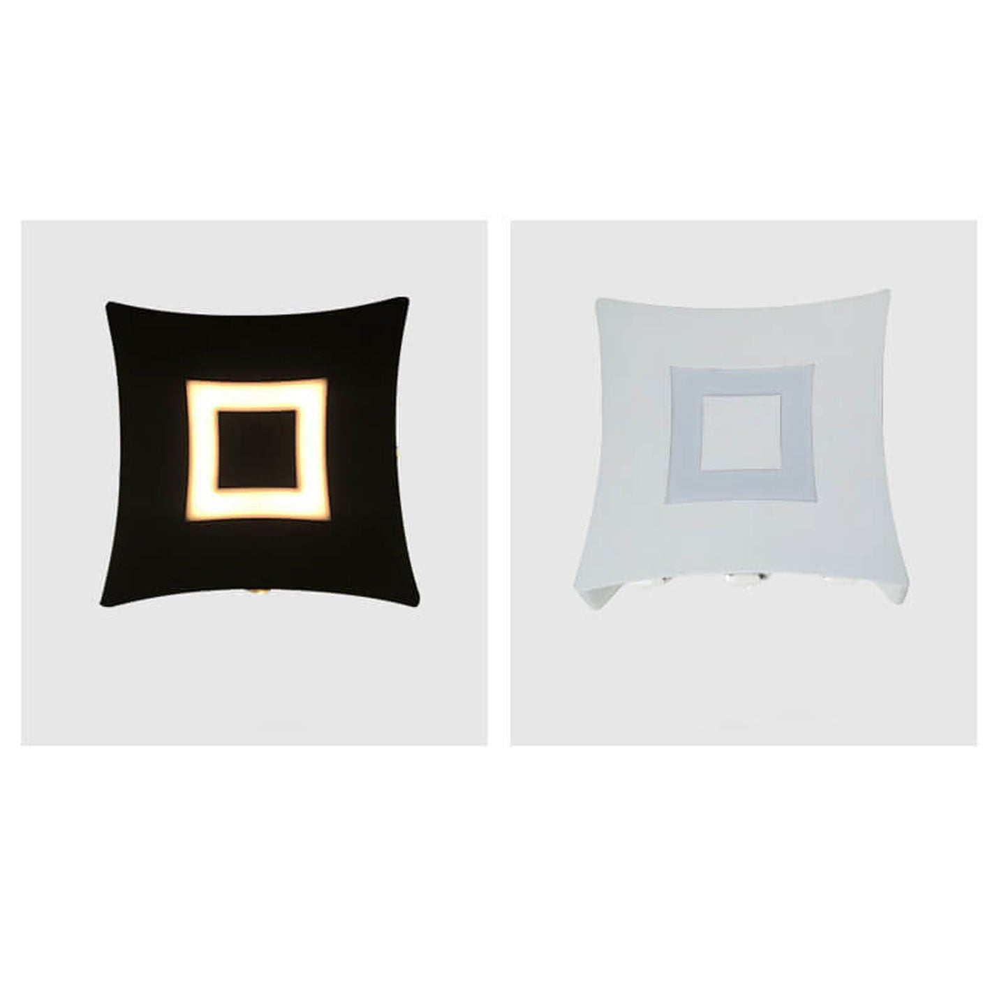 Square Luminous LED Outdoor Garden Wall Sconce Lamp