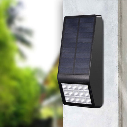 Solar Square Outdoor Fence Wall Sensor Wall Sconce Lamp