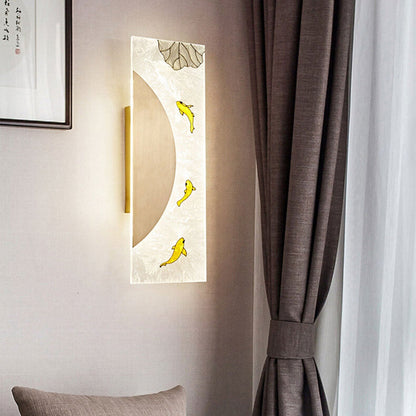 New Copper Ultra Thin Mural Design LED Wall Sconce Lamp