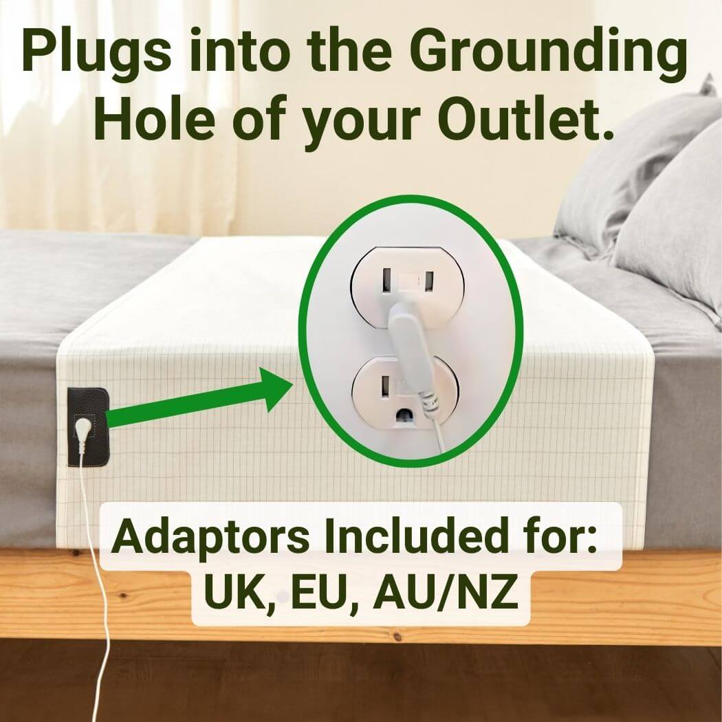 Grounding Bed Sheet with Detachable Grounding Cord