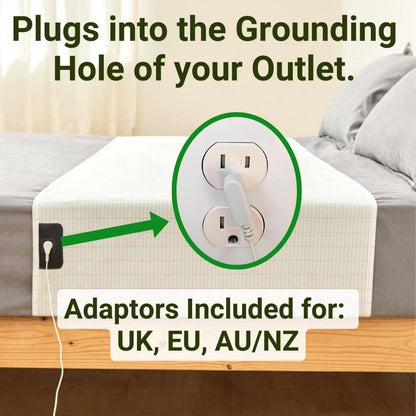 Grounding Bed Sheet with Detachable Grounding Cord