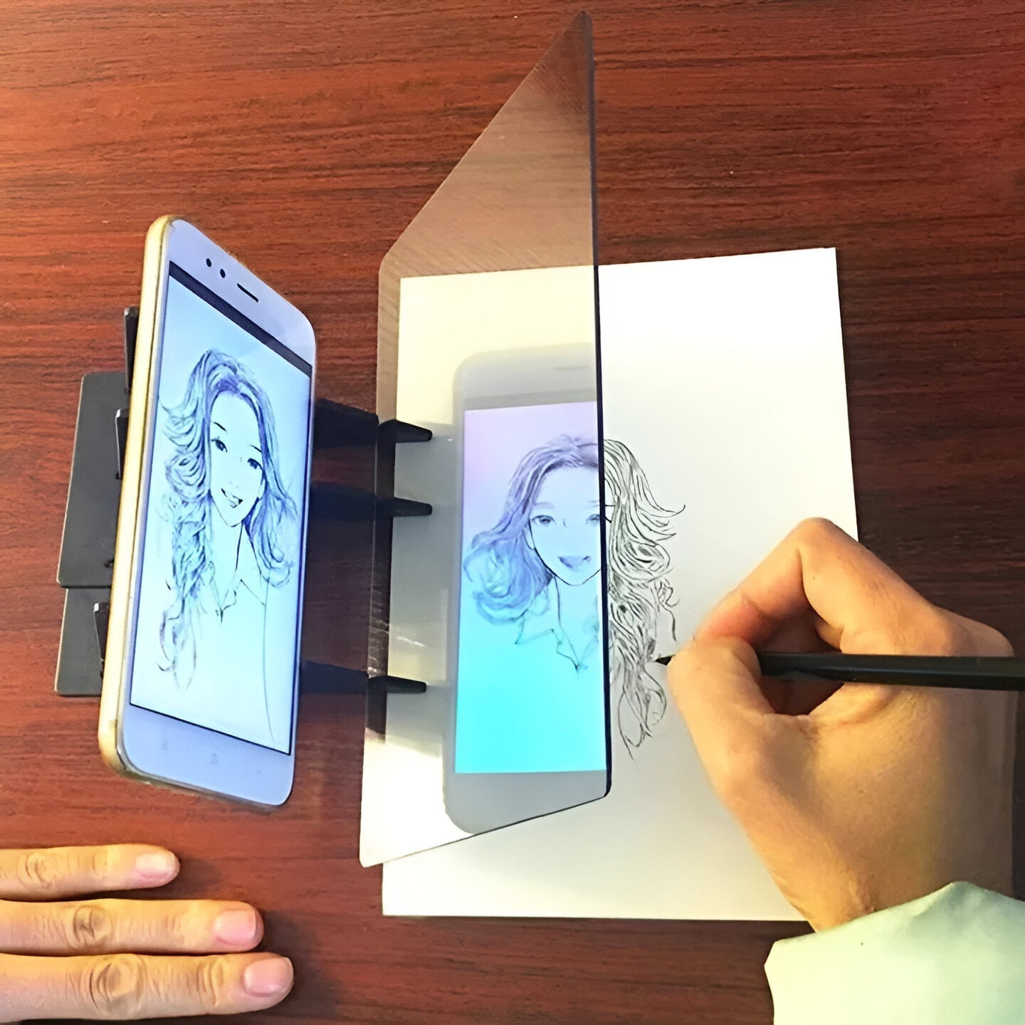 Optical Drawing Projector with Phone Projection