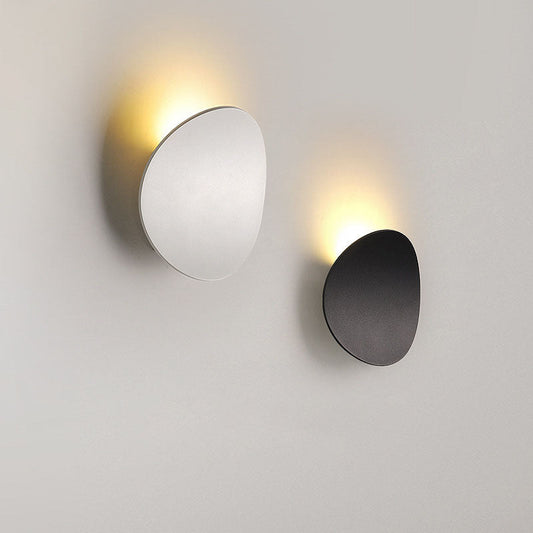 Minimalist Curved Round Aluminum LED Wall Sconce Lamp
