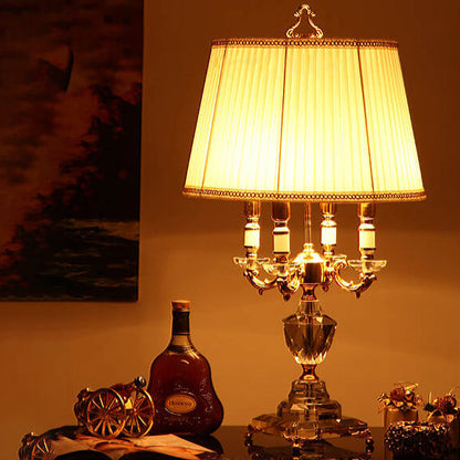 European Candle Table Lamp