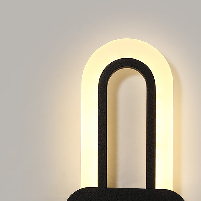 Simplicity Oval Iron Acrylic LED Wall Sconce Lamp
