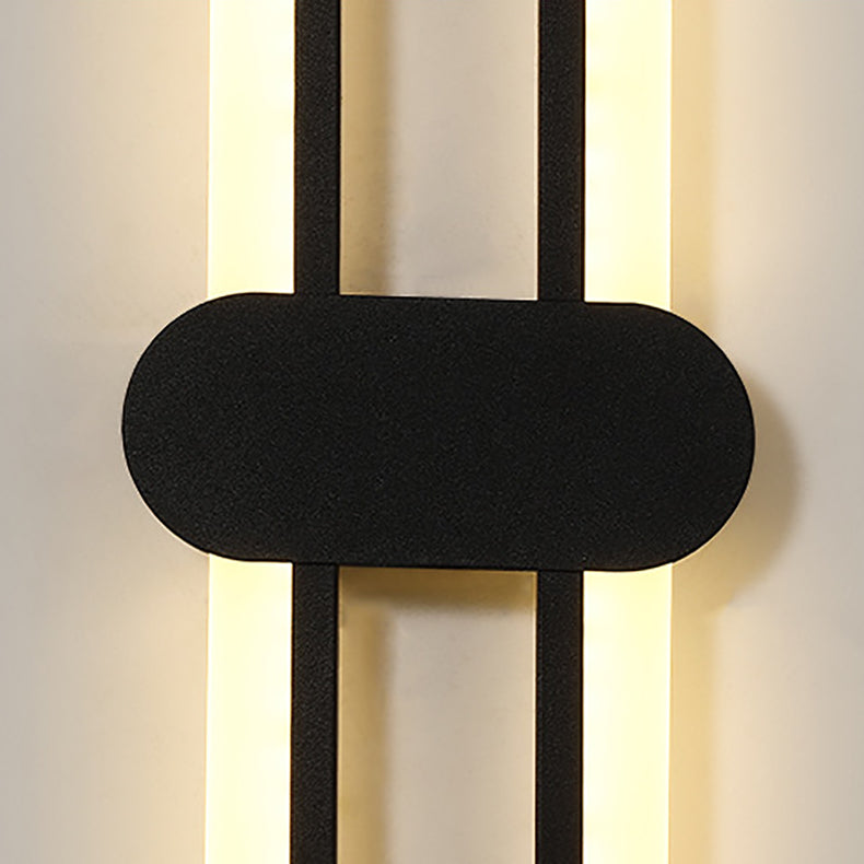 Simplicity Oval Iron Acrylic LED Wall Sconce Lamp