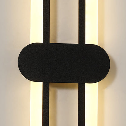 Simplicity Oval Iron Acrylic LED Wall Sconce Lamp