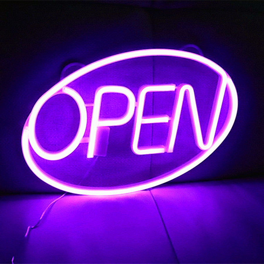 Deco PS OPEN LED Outdoor Hanging Neon Wall Sconce Lamp