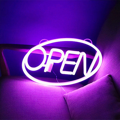 Deco PS OPEN LED Outdoor Hanging Neon Wall Sconce Lamp