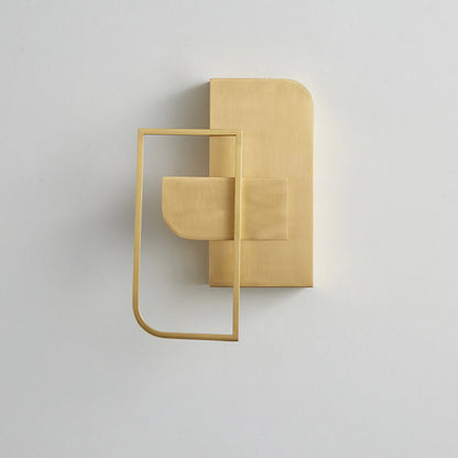 Mid-century Rectangular Geometric LED Wall Sconce Lamp
