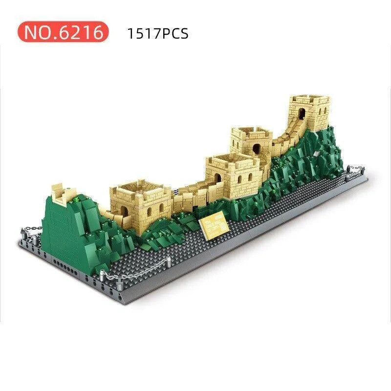 MOC Architecture Great China Wall Bricks Toys