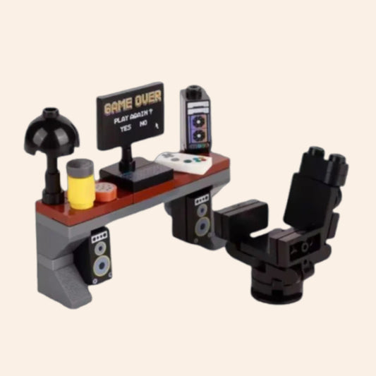 NEW Gaming Setup Desk Building Blocks Set Model Adults MOC PC Room Streamer