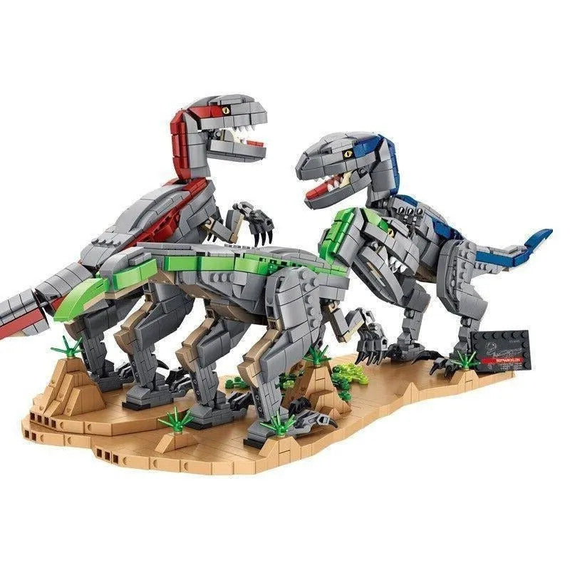 MOC Dinosaur World Velociraptor Bricks Toys 611003