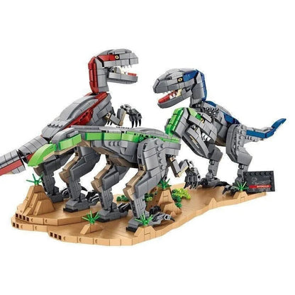 MOC Dinosaur World Velociraptor Bricks Toys 611003