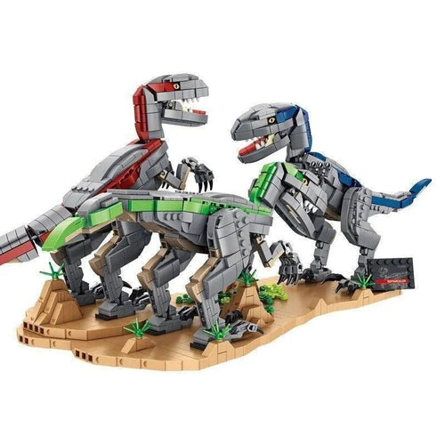 MOC Dinosaur World Velociraptor Bricks Toys 611003