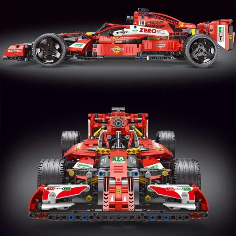 Tech MOC F1 Alternate Super Racing Car Bricks Toy T2018