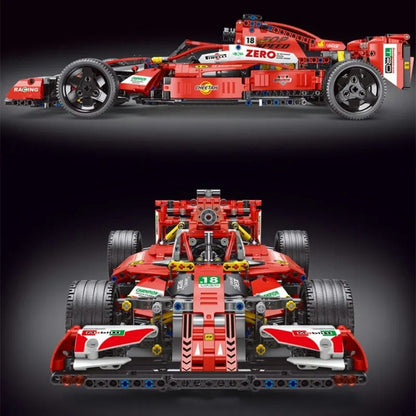 Tech MOC F1 Alternate Super Racing Car Bricks Toy T2018