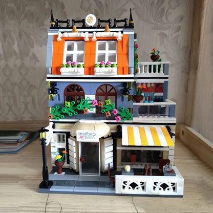 MOC Creator Expert City Garden Hotel Bricks Toy 0940