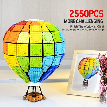 MOC Expert Creator Rainbow Balloon Bricks Toys