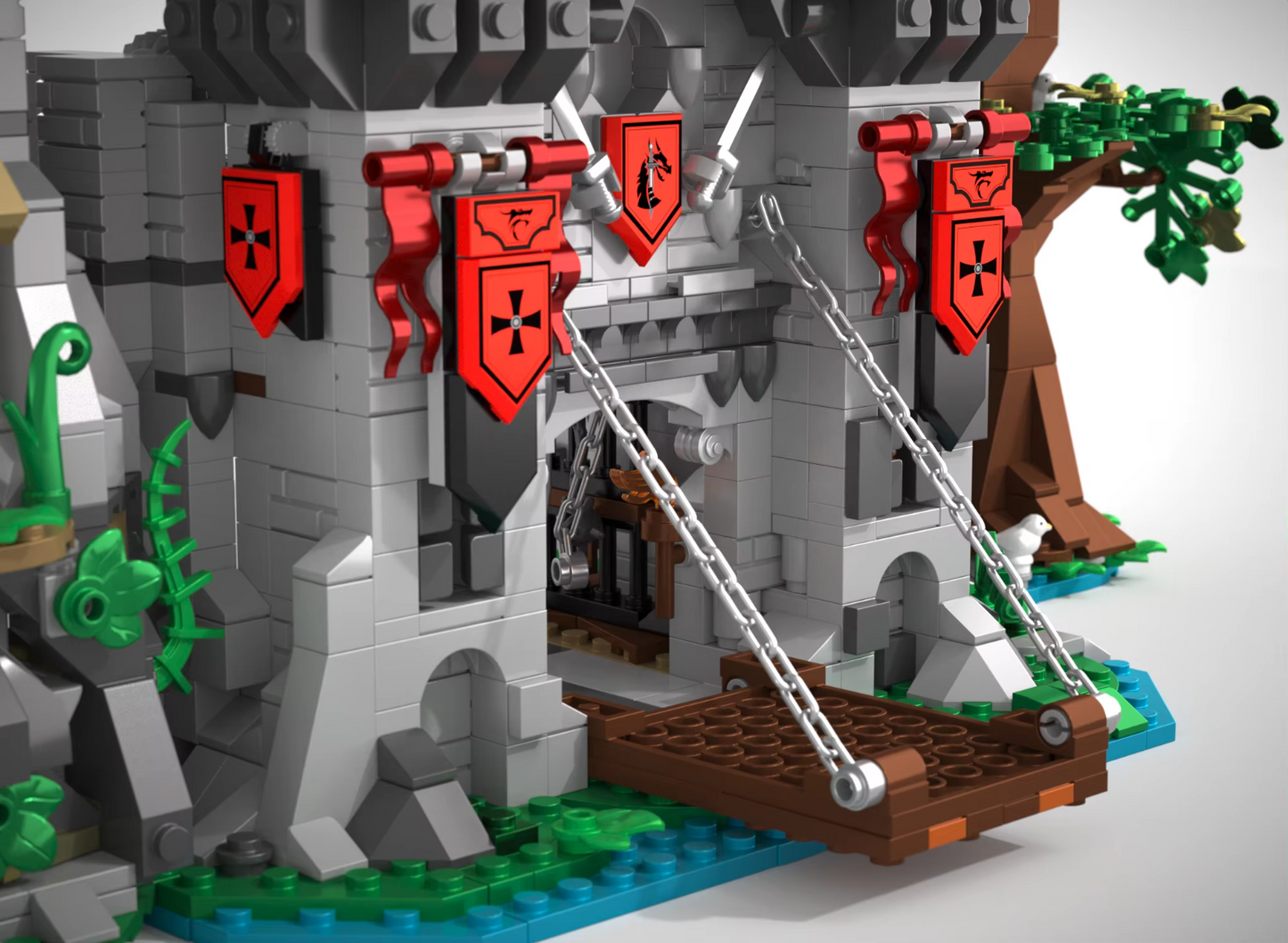 NEW 2568PCS Knight’s Fortress Building Blocks Set Medieval Castle MOC Model
