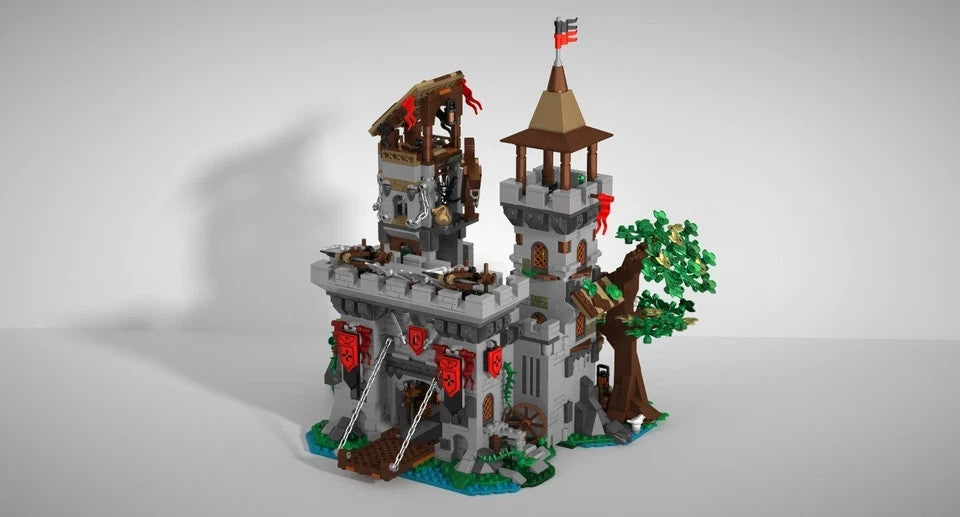 NEW 2568PCS Knight’s Fortress Building Blocks Set Medieval Castle MOC Model