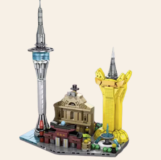 NEW Macau Ao Men Skyline Architecture Building Blocks Set Adults Generic
