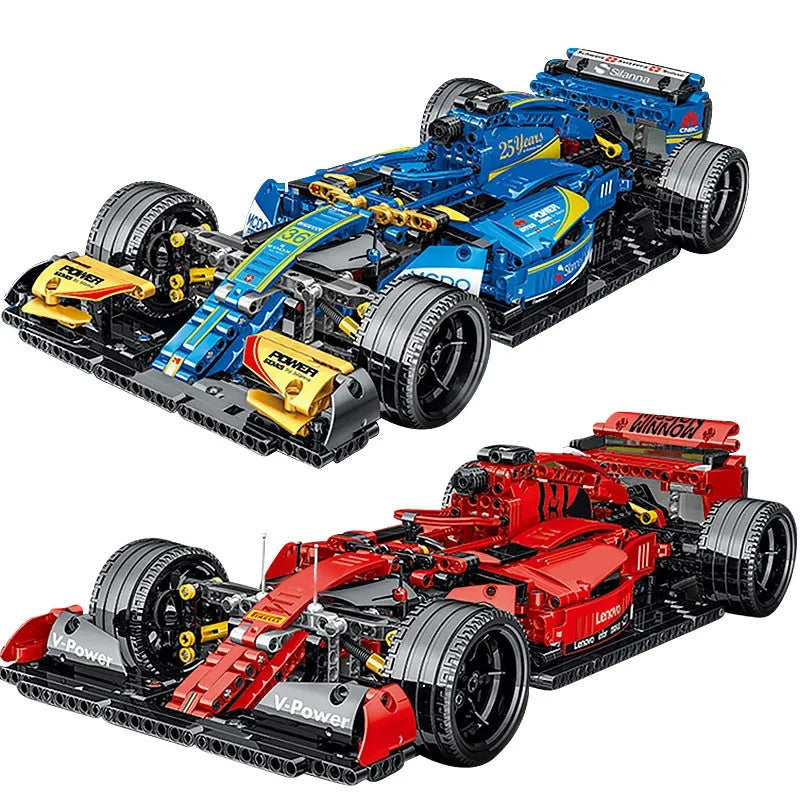 MOC Tech Red F1 Alternate Racing Car Bricks Toy 023005