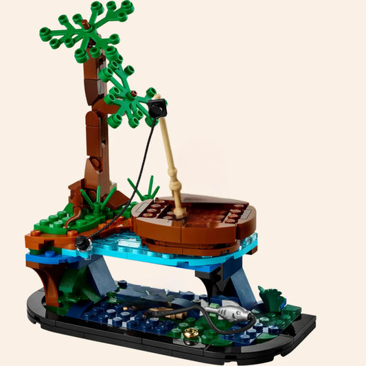 NEW Two Fishermen Building Blocks Set Model Adults MOC Fishing Boat Figures