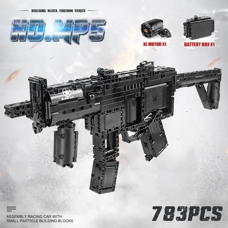 MOC 14001 Military Motorized MP5 SMG Gun Bricks Toy