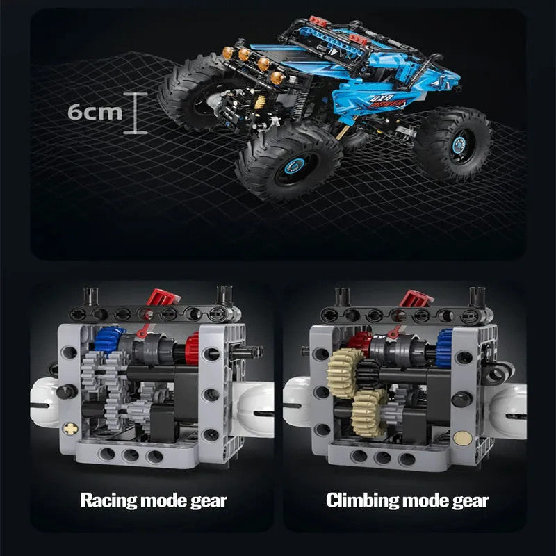 Tech RC MOC APP Off-Road Monster Buggy Bricks Toys