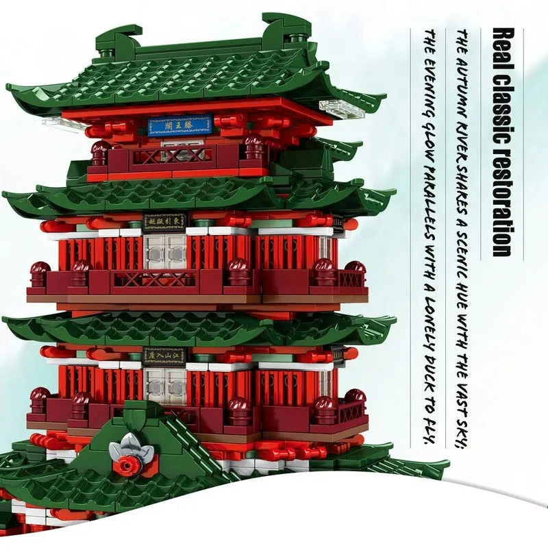 MOC Architecture Prince Pavilion House LED Bricks Toy