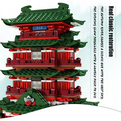 MOC Architecture Prince Pavilion House LED Bricks Toy