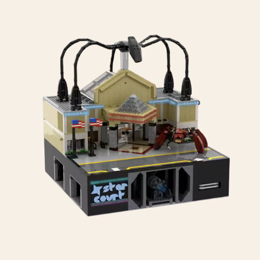 NEW Retro Mall Shopping Center Building Blocks Set Model Adults MOC Modular