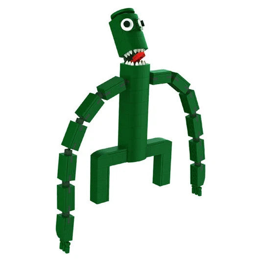 NEW 336PCS Rainbow Friends Green Monster Building Blocks Figure