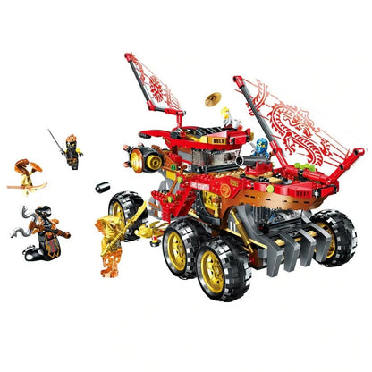MOC 11332 Ninjago Movie Land Bounty Truck Bricks Kids Toys