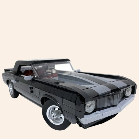 NEW Retro Muscle Car Building Blocks Set Model Adults MOC Classic Camaro Speed