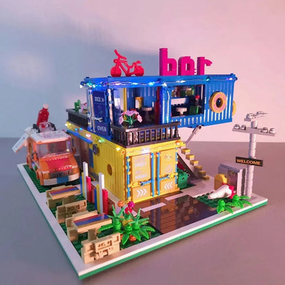 MOC Creator Experts Container Bar Bricks Kids Toys