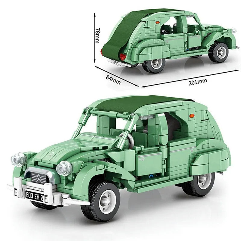 MOC Classic Citroen Vintage Car Bricks Toys 705500