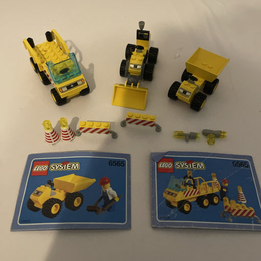 LEGO Town Jr (6565) -Construction Crew-Bricks, WITH Manual No Box Or Figs