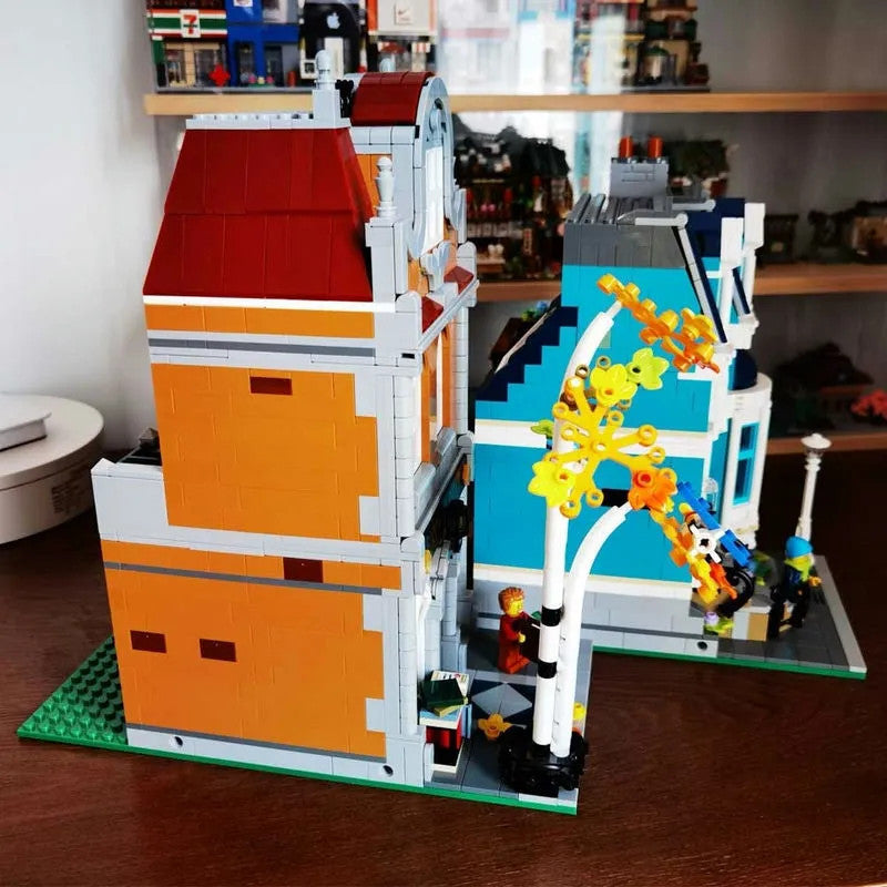Expert MOC 10201 Creator City Book Store Shop Bricks Toy