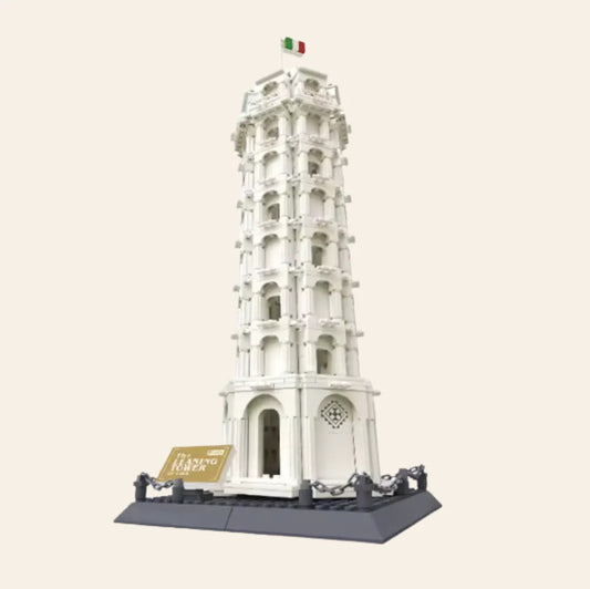 NEW Leaning Tower of Pisa Italy Building Blocks Set Architecture Adults Model