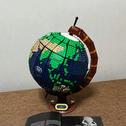 MOC Creator Expert Earth Globe World Map Bricks Toys 95335