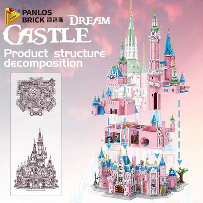 MOC Creative Expert Girl Princess Dream Castle Bricks Toy