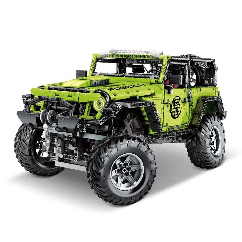 MOC Motorized RC Off-Road Wrangler Rubicon Bricks Toy